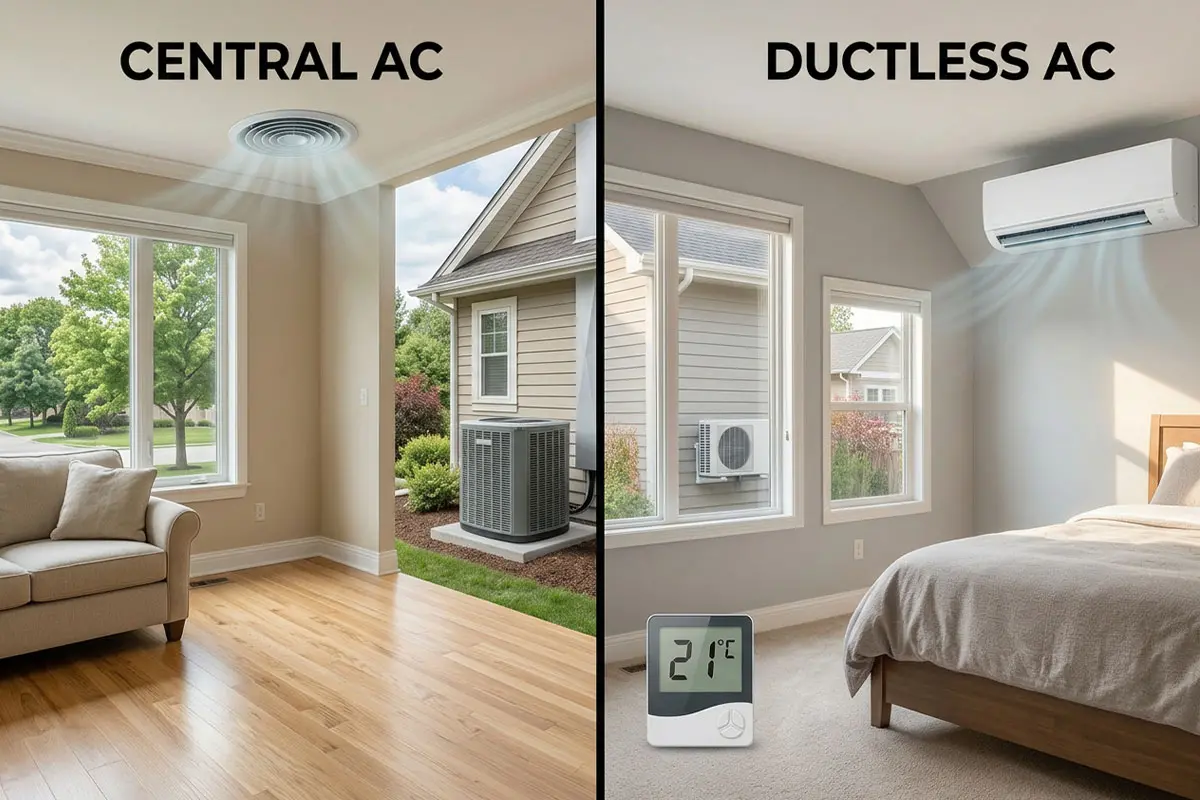 Central AC vs. Ductless – What's Best for Markham?